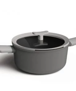 BergHOFF Leo 10" Non-Stick Covered Stockpot, 4.6 Qt, Grey Cookware