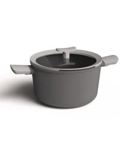 Cookware BergHOFF Leo 10" Covered Stockpot, 5.8 Qt, Grey