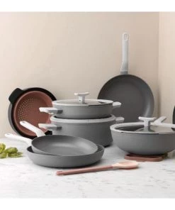 Cookware BergHOFF Leo 12.5" Covered Wok, 6.2 Qt, Grey