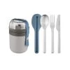 Outdoor BergHOFF Leo To-Go Set, Grey And Blue