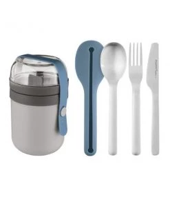 Outdoor BergHOFF Leo To-Go Set, Grey And Blue