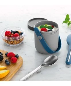 Outdoor BergHOFF Leo To-Go Set, Grey And Blue