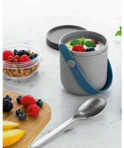 Outdoor BergHOFF Leo To-Go Set, Grey And Blue