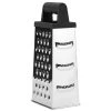 BergHOFF Essentials 9" Stainless Steel 4-Sided Grater With Soft Grip Handle Chef Tools