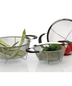 BergHOFF Essentials 7.68" Stainless Steel Round Mesh Colander Chef Tools