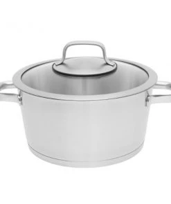 BergHOFF Manhattan 11" Stainless Steel Covered Stockpot 8.8Qt
