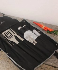 BergHOFF Cubo 9Pc Stainless Steel BBQ Set With Wrap