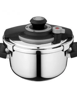 Cookware BergHOFF Vita 4Pc Stainless Steel Pressure Cooker Set 7.4Qt & 4.2Qt