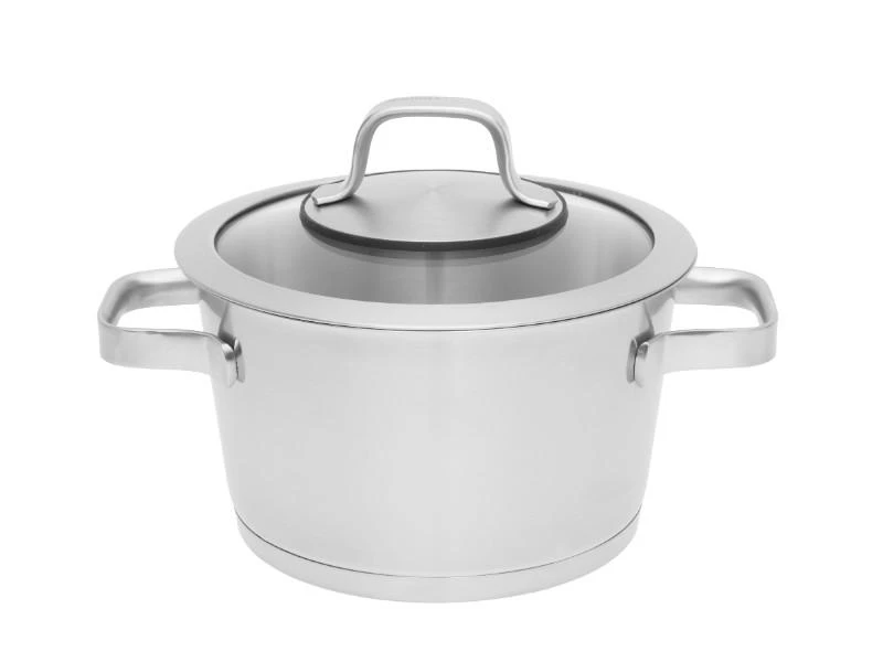 Cookware BergHOFF Manhattan 7" Stainless Steel Covered Casserole 2.5Qt 4 Cookware BergHOFF Manhattan 7" Stainless Steel Covered Casserole 2.5Qt