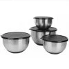 BergHOFF Geminis 8Pc Stainless Steel Mixing Bowl Set With Lids Chef Tools