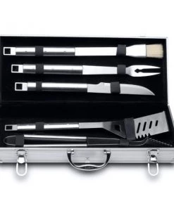 BergHOFF Cubo 6Pc Stainless Steel BBQ Set With Case