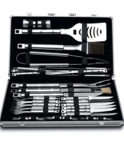 BergHOFF Cubo 33Pc Stainless Steel BBQ Set With Case Outdoor