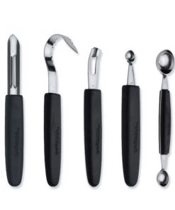 BergHOFF Essentials 8 Piece Stainless Steel Garnishing Set In Folding Bag Chef Tools