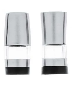 BergHOFF Geminis 2Pc- 2.5" Stainless Steel Mini Salt & Pepper Dispensers