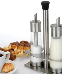 Coffee & Tea BergHOFF Orion 9" 3Pc Stainless Steel Cream & Sugar Set