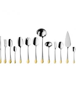 BergHOFF Ralph Kramer Waterfall 72Pc Stainless Steel Flatware Set Tabletop & Bar