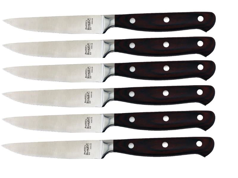Cutlery BergHOFF Pakka Stainless Steel Steak Knife, Set Of 6 3 Cutlery BergHOFF Pakka Stainless Steel Steak Knife, Set Of 6