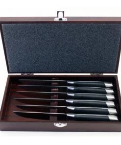 BergHOFF Geminis 7Pc Steak Knife Set With Wooden Case