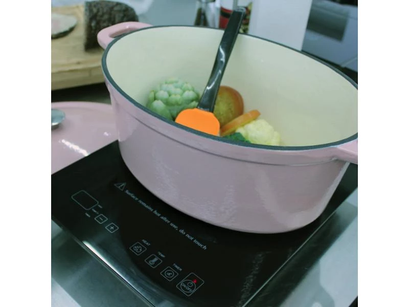 Cookware BergHOFF Neo Cast Iron 8 Qt Oval Covered Dutch Oven, Pink 8 Cookware BergHOFF Neo Cast Iron 8 Qt Oval Covered Dutch Oven, Pink