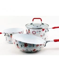 BergHOFF CookNCo 4Pc Children's Cookware Set, Girls