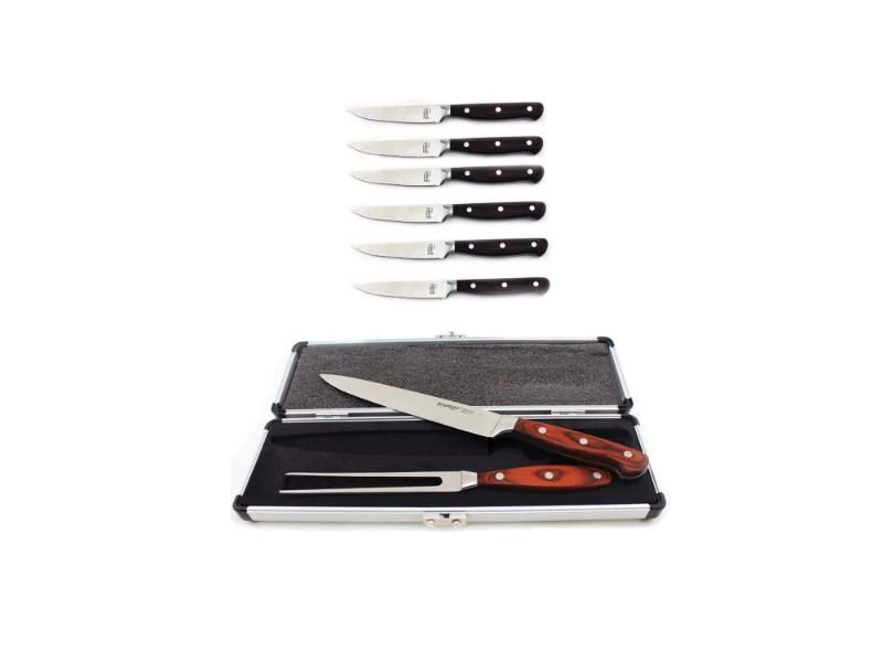 BergHOFF Pakka 8Pc Stainless Steel Cutlery Set, 6Pc Steak Knives & 2pc Carving Sets 3 BergHOFF Pakka 8Pc Stainless Steel Cutlery Set, 6Pc Steak Knives & 2pc Carving Sets
