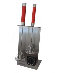 BergHOFF SS Magic Whisk & Timer Set Red Chef Tools