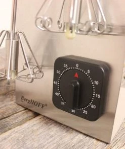 BergHOFF SS Magic Whisk & Timer Set Red Chef Tools