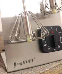 BergHOFF SS Magic Whisk & Timer Set Silver