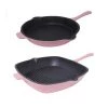 BergHOFF Neo 2Pc Cast Iron Set, 11" Grill Pan & 10" Fry Pan, Pink Cookware 1 BergHOFF Neo 2Pc Cast Iron Set, 11" Grill Pan & 10" Fry Pan, Pink Cookware
