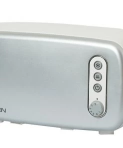 BergHOFF Seren Side Loading Toaster With Cool Touch Exterior And Removable Crumb Tray, With Silver Front Panel/ Serving Tray Bakeware