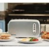 BergHOFF Seren Side Loading Toaster With Cool Touch Exterior And Removable Crumb Tray, With Silver Front Panel/ Serving Tray Bakeware
