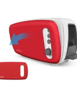 BergHOFF Seren Side Loading Toaster With Cool Touch Exterior And Removable Crumb Tray, With Red Front Panel/ Serving Tray Bakeware 15 BergHOFF Seren Side Loading Toaster With Cool Touch Exterior And Removable Crumb Tray, With Red Front Panel/ Serving Tray Bakeware