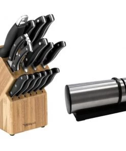 BergHOFF Essentials 15Pc Cutlery Set And Block Set With Sharpener
