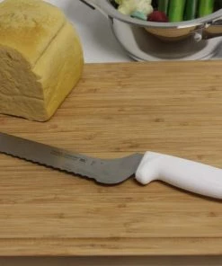 BergHOFF Ergonomic 9" Stainless Steel Scalloped Offset Bread Knife Cutlery