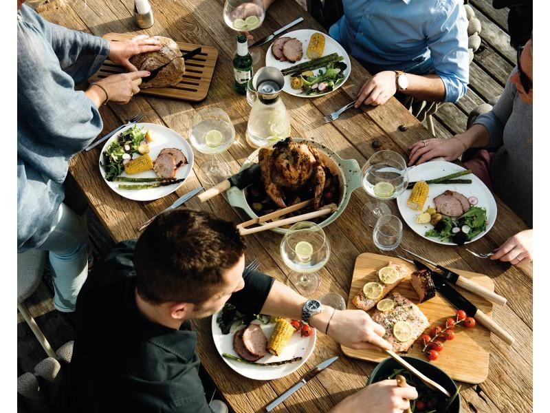 BergHOFF Ceramic BBQ Bluestone Gray, 23" 7 BergHOFF Ceramic BBQ Bluestone Gray, 23"