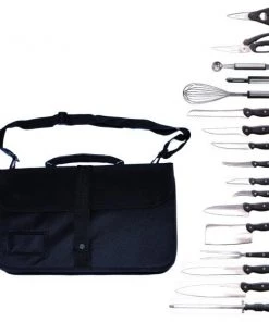BergHOFF Professional 18Pc Stainless Steel Knife Set With Wrap Cutlery