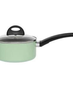 Cookware BergHOFF Eclipse 6.25" Non-Stick Covered Sauce Pan 1.6Qt, Green