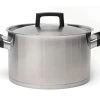 Cookware BergHOFF Ron 10" Stainless Steel Covered Stockpot 6.8Qt, Black Handles 2 Cookware BergHOFF Ron 10" Stainless Steel Covered Stockpot 6.8Qt, Black Handles