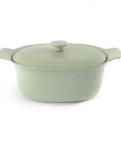 Cookware BergHOFF Ron 11" Cast Iron Covered Dutch Oven 5.5Qt, Green