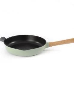 Cookware BergHOFF Ron 10.25" Cast Iron Fry Pan 2.6Qt, Green