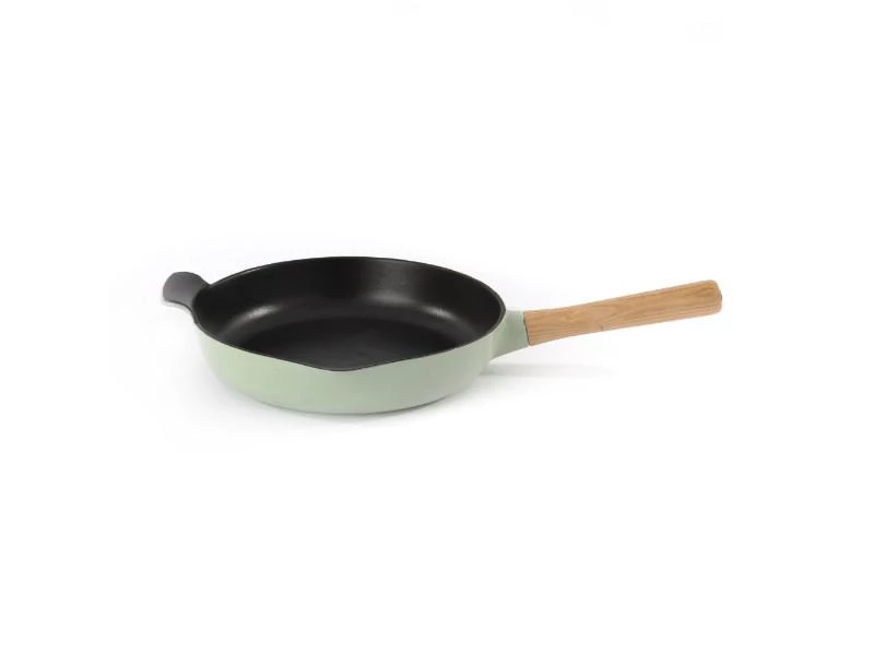 Cookware BergHOFF Ron 10.25" Cast Iron Fry Pan 2.6Qt, Green 3 Cookware BergHOFF Ron 10.25" Cast Iron Fry Pan 2.6Qt, Green