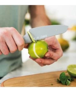 BergHOFF Leo 4.25" Stainless Steel Vegetable Knife With Zester, Gray 8 BergHOFF Leo 4.25