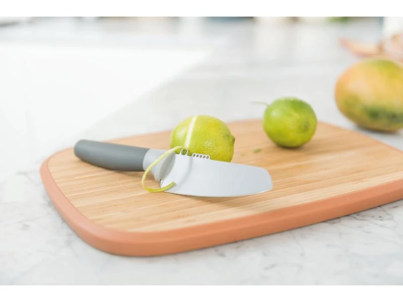 BergHOFF Leo 4.25" Stainless Steel Vegetable Knife With Zester, Gray 6 BergHOFF Leo 4.25" Stainless Steel Vegetable Knife With Zester, Gray