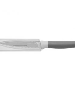 BergHOFF Leo 4.5" Stainless Steel Serrated Utility Knife, Gray