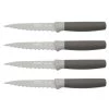 Cutlery BergHOFF Leo 4Pc 4.5" Stainless Steel Steak Knives, Set Of 4, Gray