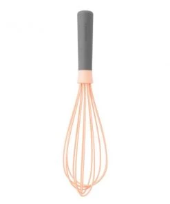 BergHOFF Leo 11" Silicone Whisk, Pink & Gray