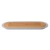 Cutlery BergHOFF Leo 14.5" Bamboo Baguette Cutting Board With Tray, Mint, Gray