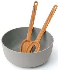 BergHOFF Leo 3Ps Bamboo Salad Bowl Set With Servers