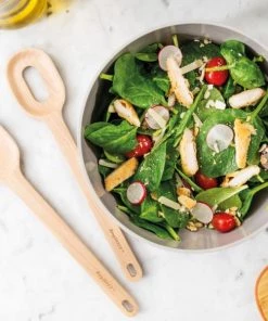 BergHOFF Leo 3Ps Bamboo Salad Bowl Set With Servers