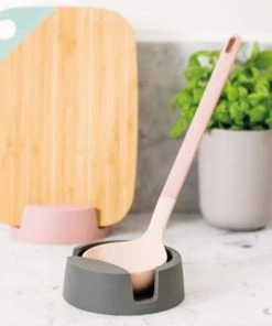 BergHOFF Leo 5" Silicone Spoon Rest, Gray Chef Tools